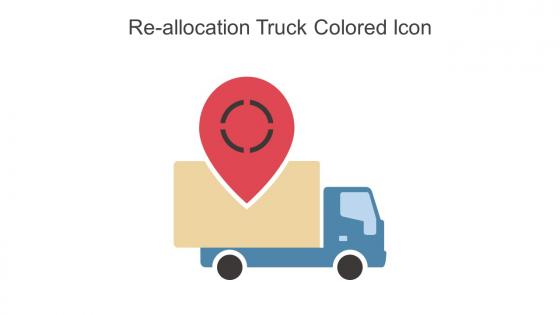 Re Allocation Truck Colored Icon In Powerpoint Pptx Png And Editable Eps Format
