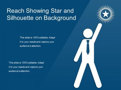 Reach showing star and silhouette on background