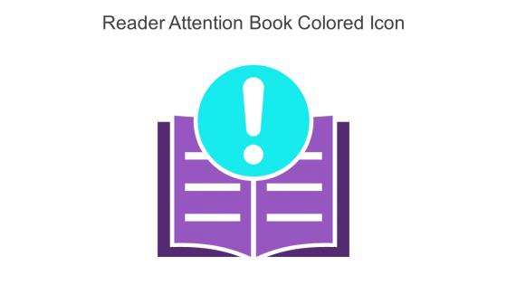 Reader Attention Book Colored Icon In Powerpoint Pptx Png And Editable Eps Format