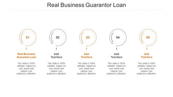 Real Business Guarantor Loan Ppt PowerPoint Presentation Summary Design Ideas Cpb