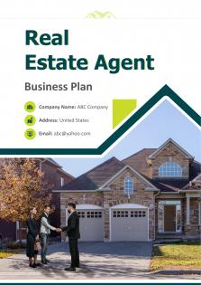 Real Estate Agent Business Plan Pdf Word Document