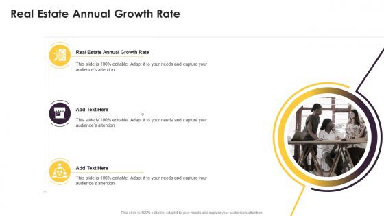 Real Estate Annual Growth Rate In Powerpoint And Google Slides Cpb