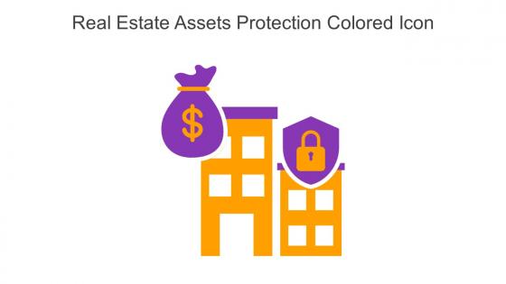 Real Estate Assets Protection Colored Icon In Powerpoint Pptx Png And Editable Eps Format