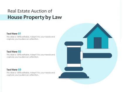 Real estate auction of house property by law