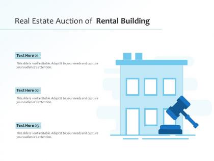 Real estate auction of rental building