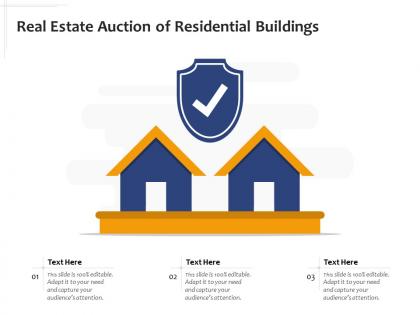 Real estate auction of residential buildings