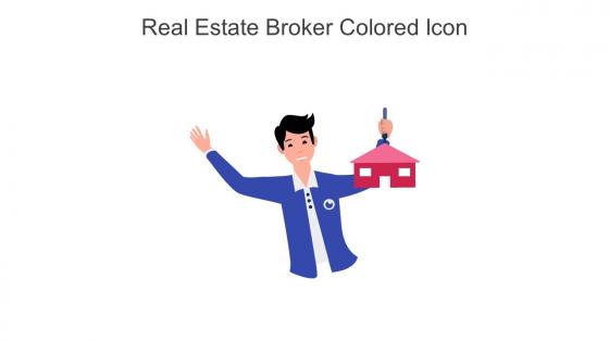 Real Estate Broker Colored Icon In Powerpoint Pptx Png And Editable Eps Format