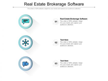 Real estate brokerage software ppt powerpoint presentation professional slide portrait cpb