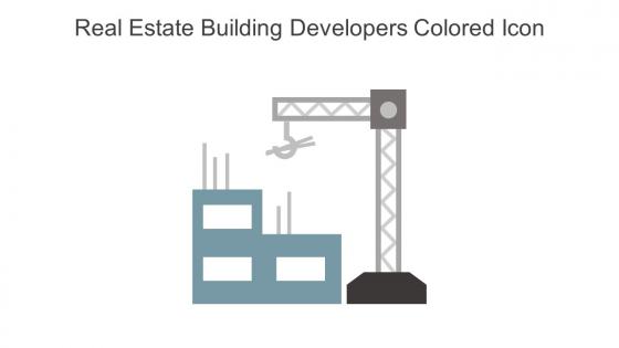 Real Estate Building Developers Colored Icon In Powerpoint Pptx Png And Editable Eps Format