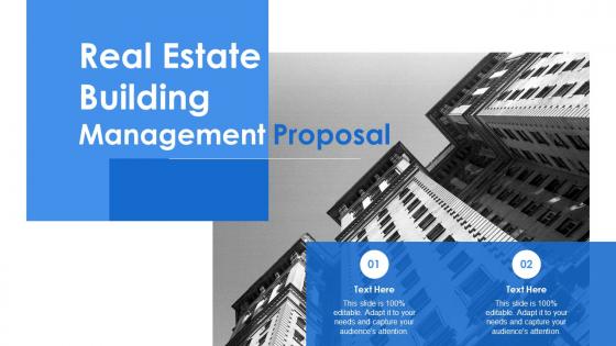 Real Estate Building Management Proposal Ppt File Background Designs