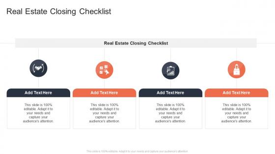 Real Estate Closing Checklist In Powerpoint And Google Slides Cpb