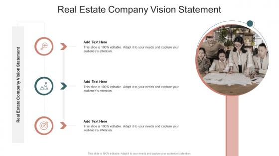 Real Estate Company Vision Statement In Powerpoint And Google Slides Cpb