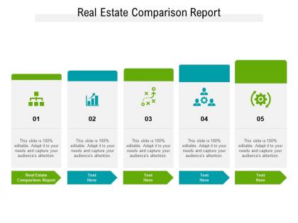 Real estate comparison report ppt powerpoint presentation portfolio slide cpb