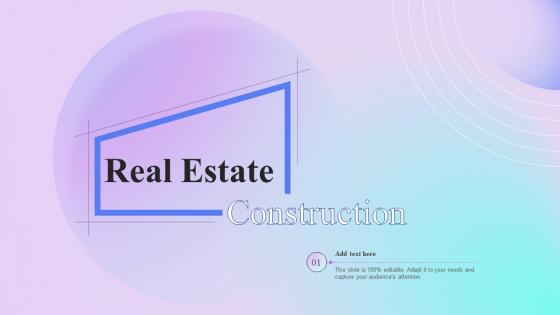 Real Estate Construction Ppt Slides Background Images
