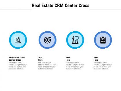 Real estate crm center cross ppt powerpoint presentation portfolio graphics cpb