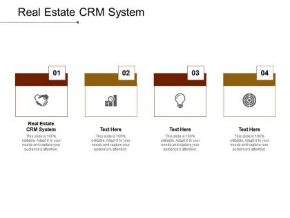 Real estate crm system ppt powerpoint presentation professional background images cpb