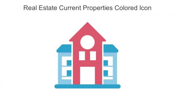Real Estate Current Properties Colored Icon In Powerpoint Pptx Png And Editable Eps Format
