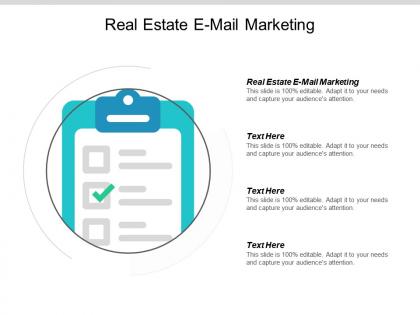 Real estate e mail marketing ppt powerpoint presentation diagram lists cpb