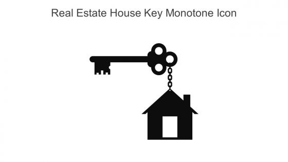 Real Estate House Key Monotone Icon In Powerpoint Pptx Png And Editable Eps Format