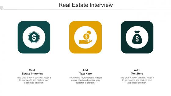 Real Estate Interview Ppt PowerPoint Presentation Slides Infographics Cpb