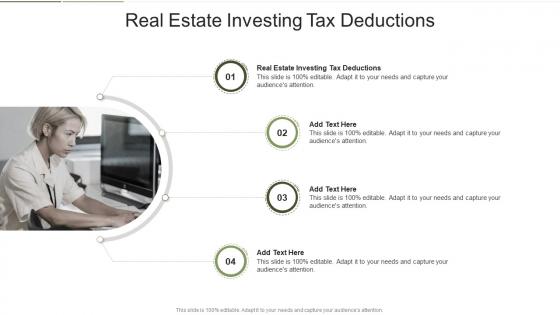 Real Estate Investing Tax Deductions In Powerpoint And Google Slides Cpb