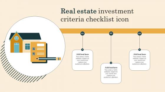 Real Estate Investment Criteria Checklist Icon
