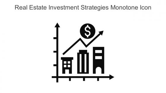 Real Estate Investment Strategies Monotone Icon In Powerpoint Pptx Png And Editable Eps Format