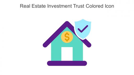 Real Estate Investment Trust Colored Icon In Powerpoint Pptx Png And Editable Eps Format