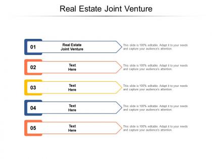Real estate joint venture ppt powerpoint presentation icon influencers cpb