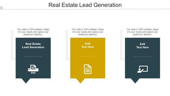 Real Estate Lead Generation Ppt Powerpoint Presentation Portfolio Graphics Cpb