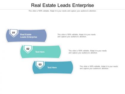 Real estate leads enterprise ppt powerpoint presentation professional deck cpb