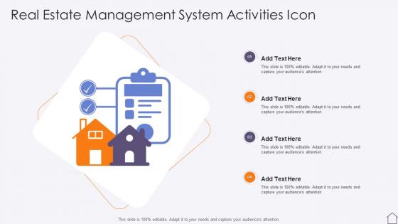 Real Estate Management System Activities Icon