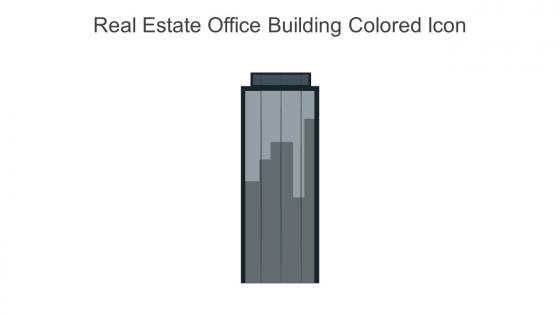 Real Estate Office Building Colored Icon In Powerpoint Pptx Png And Editable Eps Format