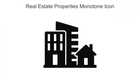 Real Estate Properties Monotone Icon In Powerpoint Pptx Png And Editable Eps Format