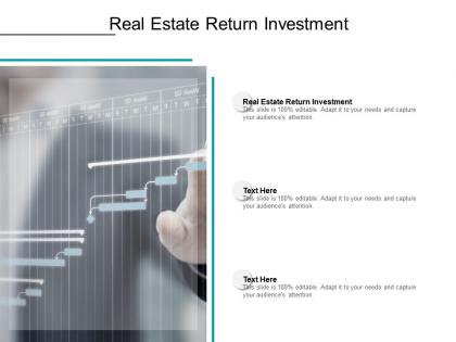 Real estate return investment ppt powerpoint presentation icon cpb