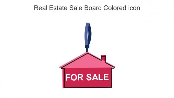 Real Estate Sale Board Colored Icon In Powerpoint Pptx Png And Editable Eps Format