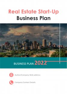 Real Estate Start Up Business Plan Pdf Word Document