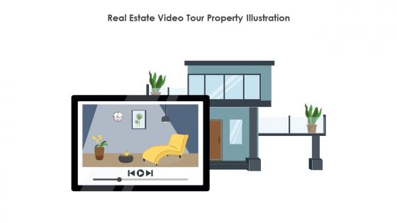 Real Estate Video Tour Property Illustration