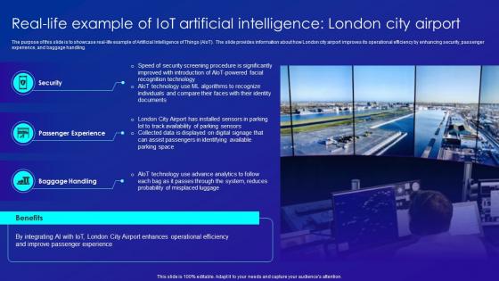 Real Life Example Of IOT Artificial Intelligence London City Airport Merging AI And IOT