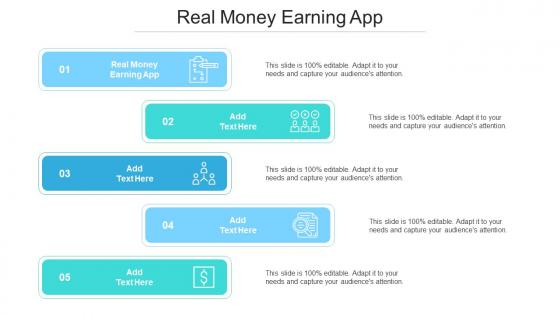 Real Money Earning App Ppt Powerpoint Presentation Show Good Cpb