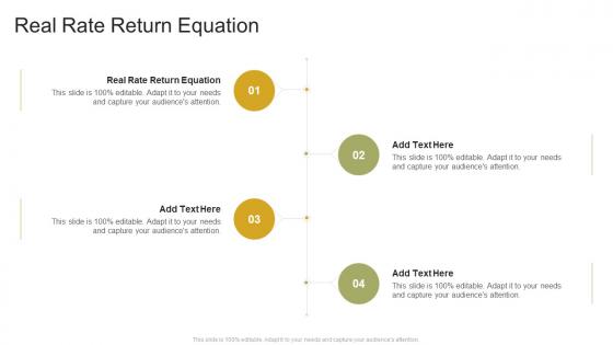 Real Rate Return Equation In Powerpoint And Google Slides Cpb