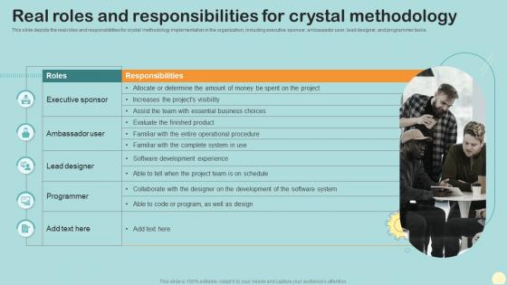 Real Roles And Responsibilities For Crystal Methodology Crystal Agile Framework
