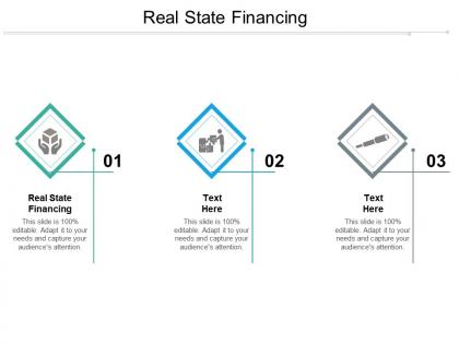 Real state financing ppt powerpoint presentation infographic template backgrounds cpb