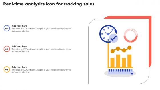 Real Time Analytics Icon For Tracking Sales
