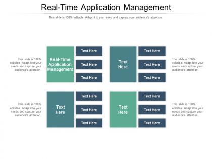 Real time application management ppt powerpoint presentation show shapes cpb