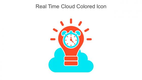 Real Time Cloud Colored Icon In Powerpoint Pptx Png And Editable Eps Format