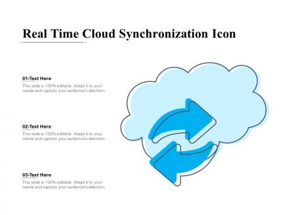 Real time cloud synchronization icon