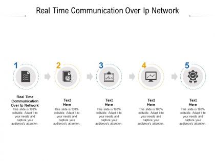 Real time communication over ip network ppt powerpoint presentation visual aids cpb