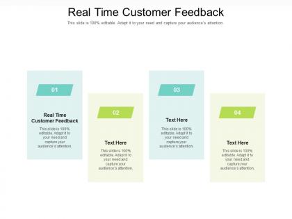 Real time customer feedback ppt powerpoint presentation show example cpb