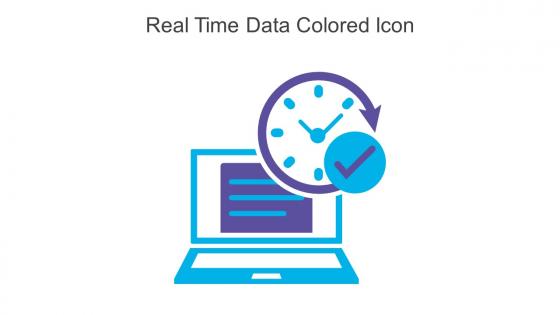 Real Time Data Colored Icon In Powerpoint Pptx Png And Editable Eps Format